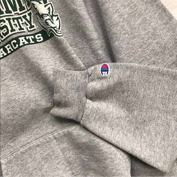 Dated Champion Binghamton Bearcats Hoodie Grey - Picture 3 of 8